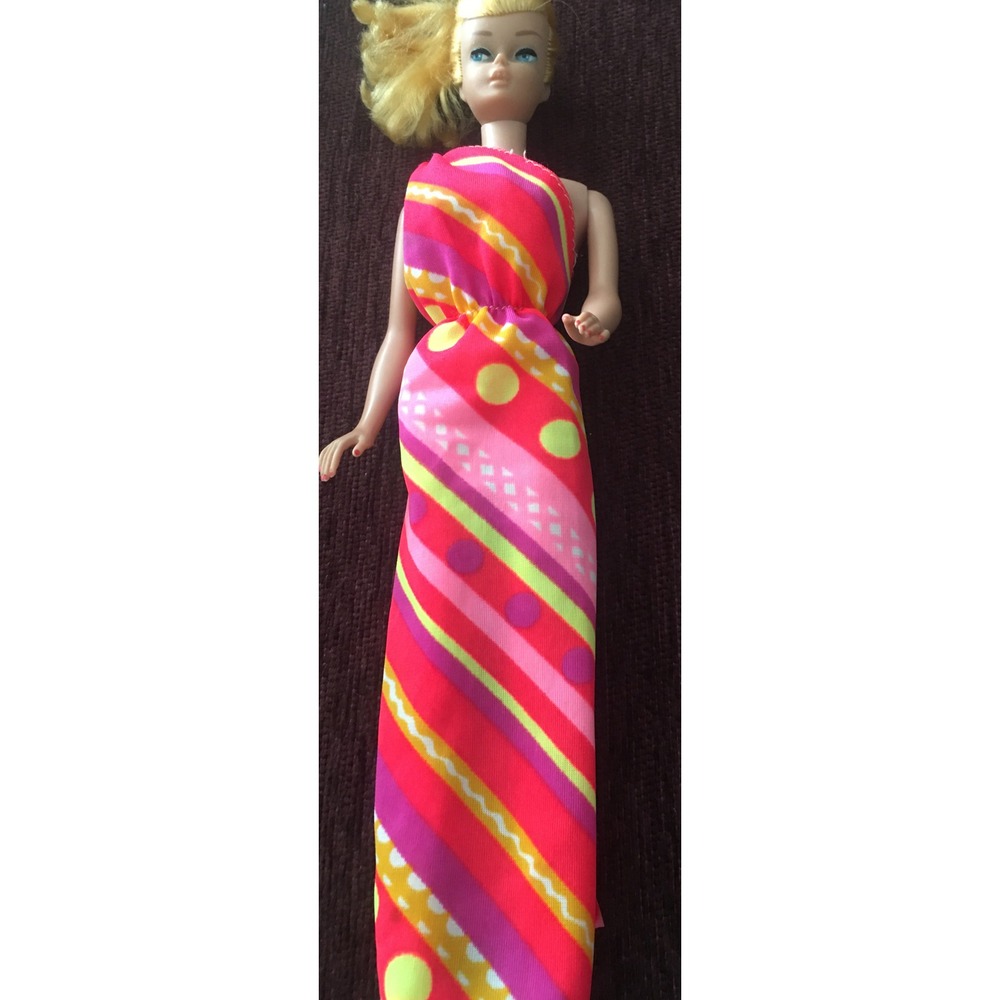 VINTAGE BARBIE BEST BUY #1351 One Shoulder DRESS  MOD